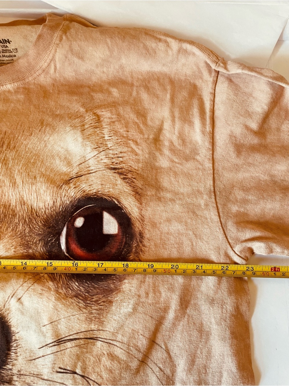 NEW The Mountain Chihuahua T Shirt Tan Tie Dye Vincent Hie NWT # 78116 XL NWT - Picture 7 of 8
